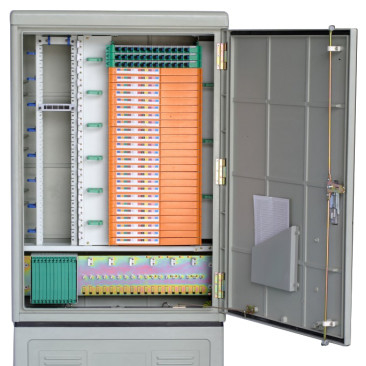 SMC Material 288fo Außenfaser-optische Kreuzverbindung Schrank Rack Mount Verteilungskiste mit 3 Zeit