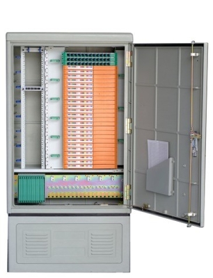 SMC Material 288fo Außenfaser-optische Kreuzverbindung Schrank Rack Mount Verteilungskiste mit 3 Zeit