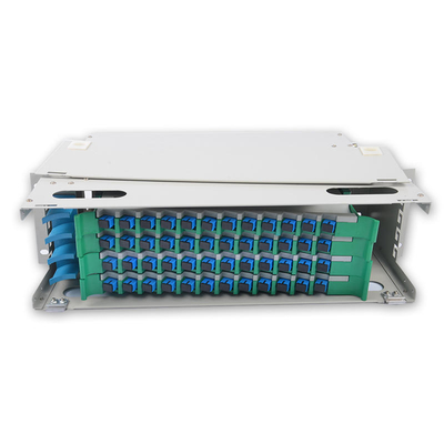 Kunststofffaseroptisches Splitterkabel ODF mit 48-Port-Full-Loaded Tray und SC/UPC-Adaptern
