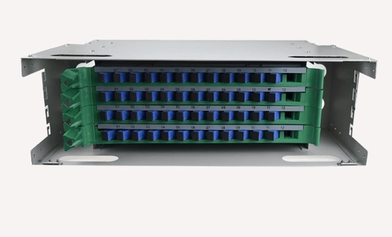 Kunststofffaseroptisches Splitterkabel ODF mit 48-Port-Full-Loaded Tray und SC/UPC-Adaptern