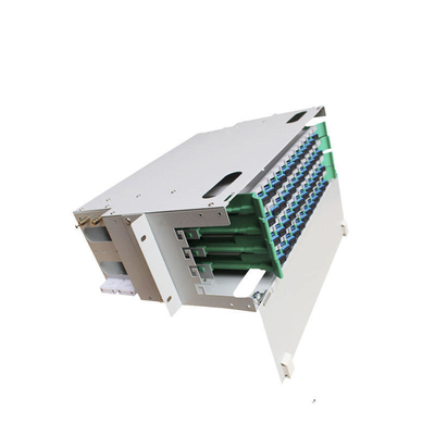 Kunststofffaseroptisches Splitterkabel ODF mit 48-Port-Full-Loaded Tray und SC/UPC-Adaptern