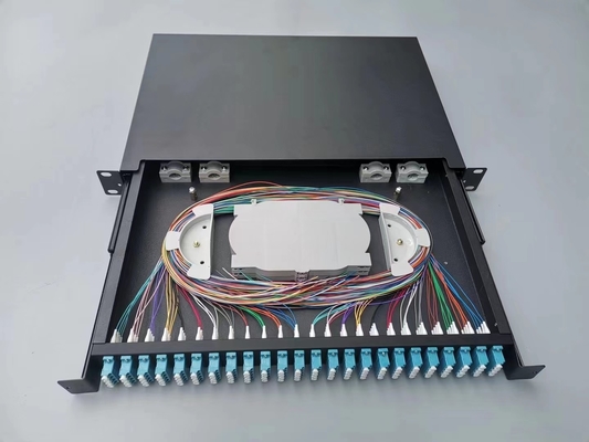 260*200*60 mm FTTH-Vertriebsfasersystem 1U 96 Kern LC SC Rack montiert MPO MTP Glasfaser Patch Panel ODF