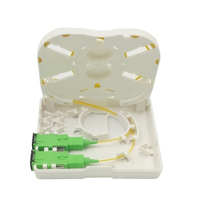 Wandmontierte FTTH-Mini-Glasfaser-Socket-Panel-Box mit 2 Anschlüssen und SC/APC Pigtail