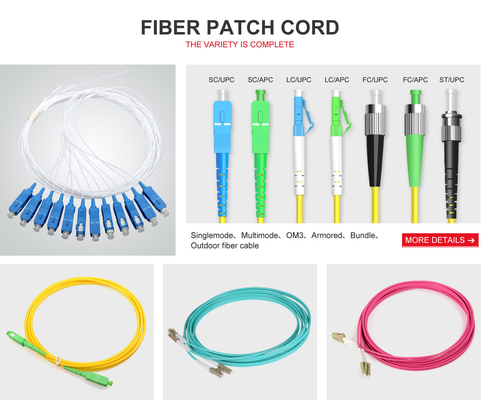 Einzelmodus 9/125 Duplex SC/UPC-SC/UPC Außenfaseroptisches Patch Cord für Telekommunikation