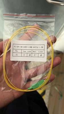 ST UPC zu ST UPC Einzelmodus PVC 3,0 mm LSZH Glasfaser-Patch Cord für hohe Bandbreite