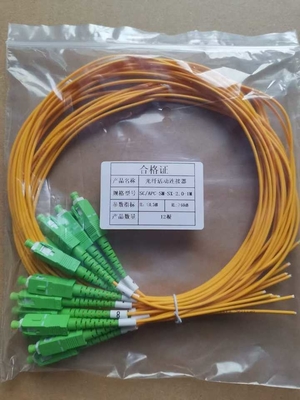 SC UPC Einzelmodus 1.5M Simplex-Faseroptik-Pigtail für einen breiten Temperaturbereich von -40-70°C