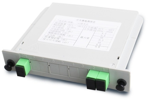 angepasster G657 Faser Typ 2x1 Kartensplitter 1*2 für 4G Netzwerk Glasfaser Schrank