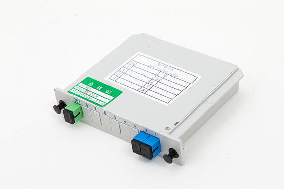 angepasster G657 Faser Typ 2x1 Kartensplitter 1*2 für 4G Netzwerk Glasfaser Schrank