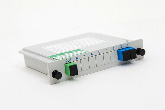 angepasster G657 Faser Typ 2x1 Kartensplitter 1*2 für 4G Netzwerk Glasfaser Schrank