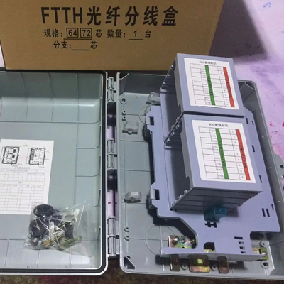 Telekommunikation FTTH-Faser 72-Kern/64-Kern-Terminalbox mit LGX-Splitter oder Mini-PLC-Splitter