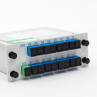 PLC-Splitter zur Übertragung von Fasersignalen 1x16 LGX SC APC UPC für platzsparende Lösungen