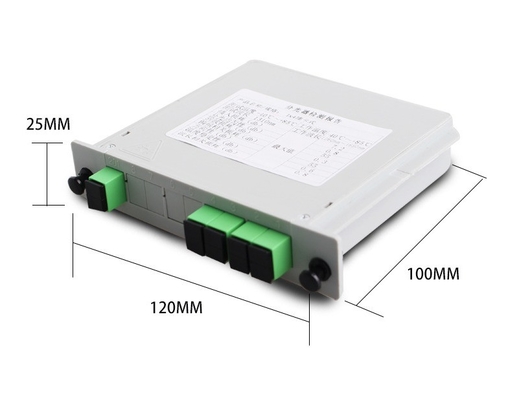 1*4 Glasfaser Grün SC APC zu SC UPC Splitter für Huawei Wellenlänge 1260-1650nm