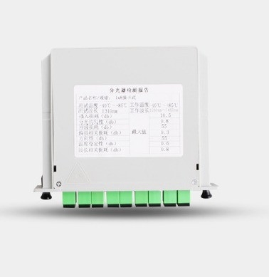 Fasertyp G657A 1x8 SC APC PLC Cassette Glasfaserspalter für die Signalübertragung