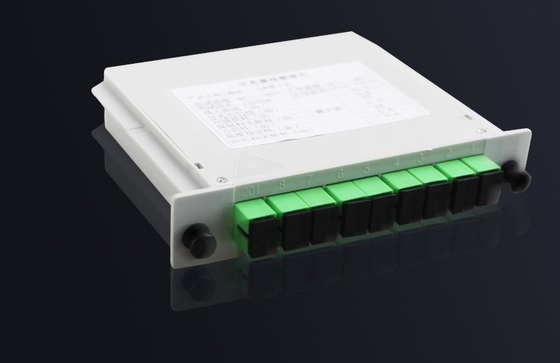 Fasertyp G657A 1x8 SC APC PLC Cassette Glasfaserspalter für die Signalübertragung