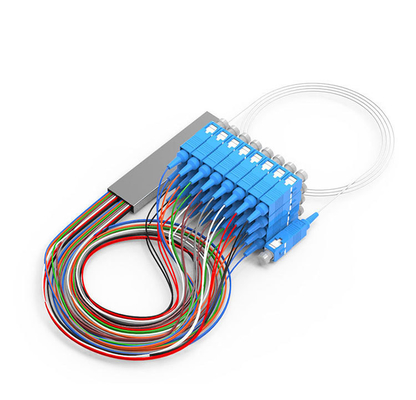 1M/1.5M G657A Optische Faser-PLC-Splitter 1x2 1x4 1x8 1x16 für SC/FC/LC/ST-Anschlusstyp