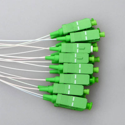 1x8 Glasfasersplitter in Edelstahlrohrverschluss für Betriebswellenlänge 1260-1650 nm