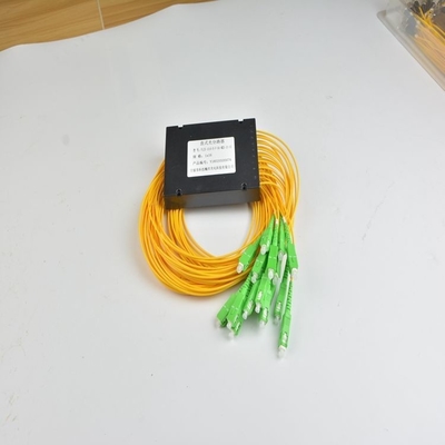 Netzwerk-PLC-Splitter SC/APC ABS-Box Einzelmodus-Optische Fasersplitter SC/UPC PCL-Splitter
