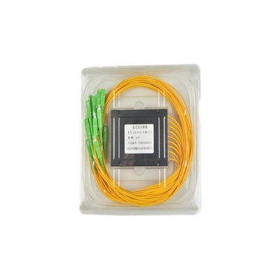 Netzwerk-PLC-Splitter SC/APC ABS-Box Einzelmodus-Optische Fasersplitter SC/UPC PCL-Splitter