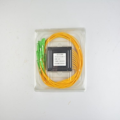 Netzwerk-PLC-Splitter SC/APC ABS-Box Einzelmodus-Optische Fasersplitter SC/UPC PCL-Splitter