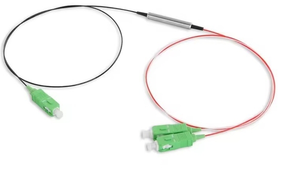 3 Hochleistungs-PER ER 28dB 1x2 1 2 Mini PM FBT Glasfasersplitter mit G657A-Fasertyp