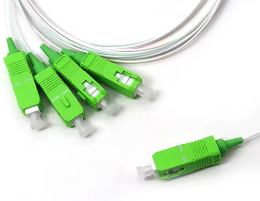 SC/APC-Anschluss 1x4 Glasfaser Stahlrohr PLC Splitter für Wellenlänge 1260-1650nm