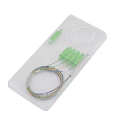 SC/APC-Anschluss 1x4 Glasfaser Stahlrohr PLC Splitter für Wellenlänge 1260-1650nm