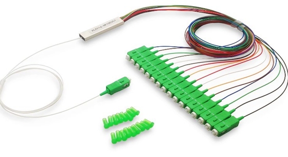FTTH Mikro-Stahlrohr Typ 1x16 SC APC Glasfaser Splitter für FAT und FTD