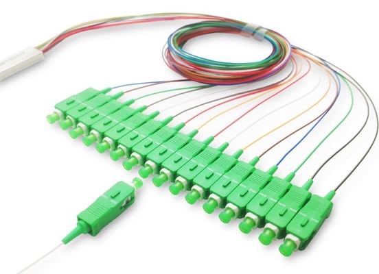 FTTH Mikro-Stahlrohr Typ 1x16 SC APC Glasfaser Splitter für FAT und FTD