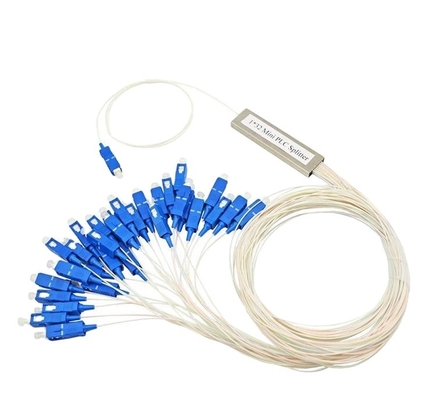 Telekommunikation G657A Fiber-PLC-Splitter mit SC-Anschlüssen 1*2 1*4 1*8 1*16 1*32 1*64