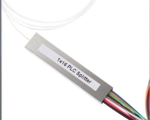 1260-1650 nm Betriebswellenlänge 2x16 PLC-Bare-Typ-Fasersplitter für den Markt