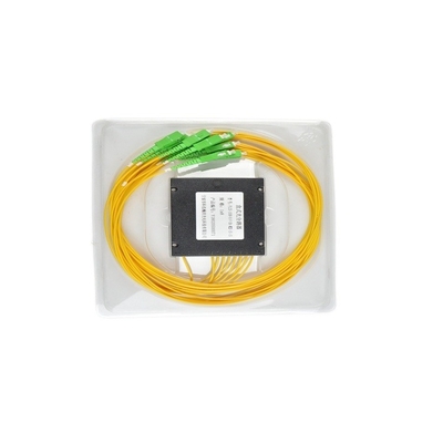 Glasfaseroptischer 1x8 PLC Splitter mit G657A-Fasertypen und Temperaturstabilität von 0,5 dB